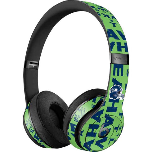 NFL Seattle Seahawks - Blast Green Beats Solo 3 Wireless Skin